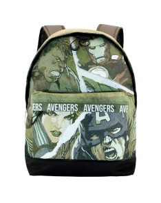 LOS VENGADORES VERDE MILITAR MOCHILA HS FAN LOS VENGADORES SHOUT - 30cm x 43cm x Vista 2