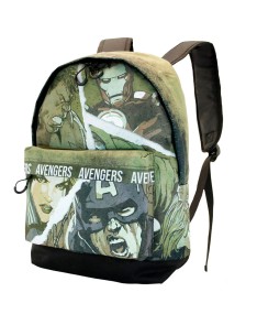 LOS VENGADORES VERDE MILITAR MOCHILA HS FAN LOS VENGADORES SHOUT - 30cm x 43cm x Vista 3