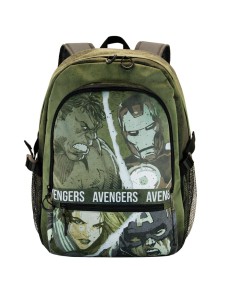 LOS VENGADORES VERDE MILITAR MOCHILA FIGHT FAN LOS VENGADORES SHOUT - 31cm x 44c Vista 2