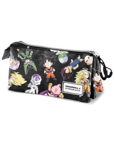 DRAGON BALL NEGRO ESTUCHE PORTATODO TRIPLE HS DRAGON BALL SD - 23cm x 11cm x 7cm