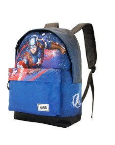 CAPITÃN AMÉRICA AZUL MOCHILA HS FAN CAPITÃN AMÉRICA FULL - 30cm x 43cm x 18c