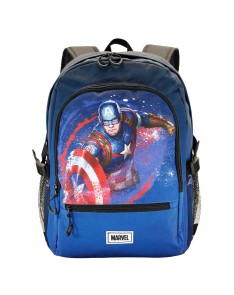 CAPITÃN AMÃ‰RICA AZUL MOCHILA FIGHT FAN CAPITÃN AMÃ‰RICA FULL - 31cm x 44cm x 