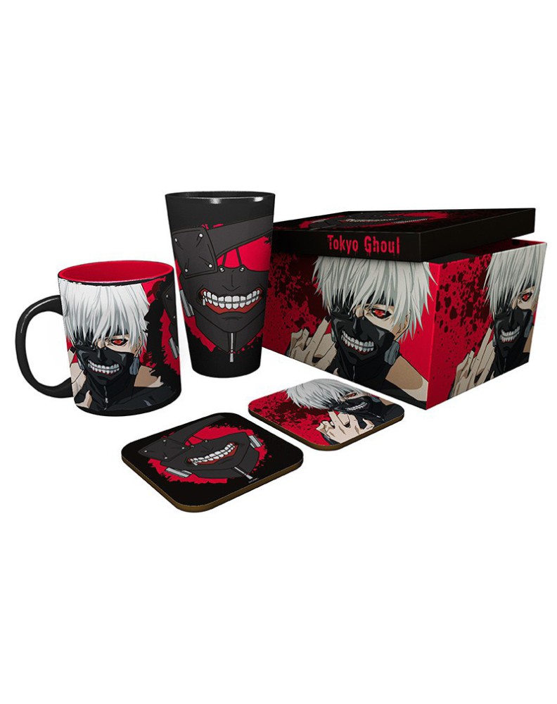 TOKYO GHOUL - PCK GLASS XXL + MUG + 2 COASTERS "KEN"