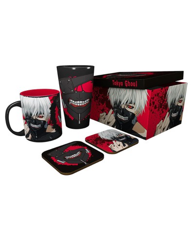 TOKYO GHOUL - PCK GLASS XXL + MUG + 2 COASTERS "KEN"