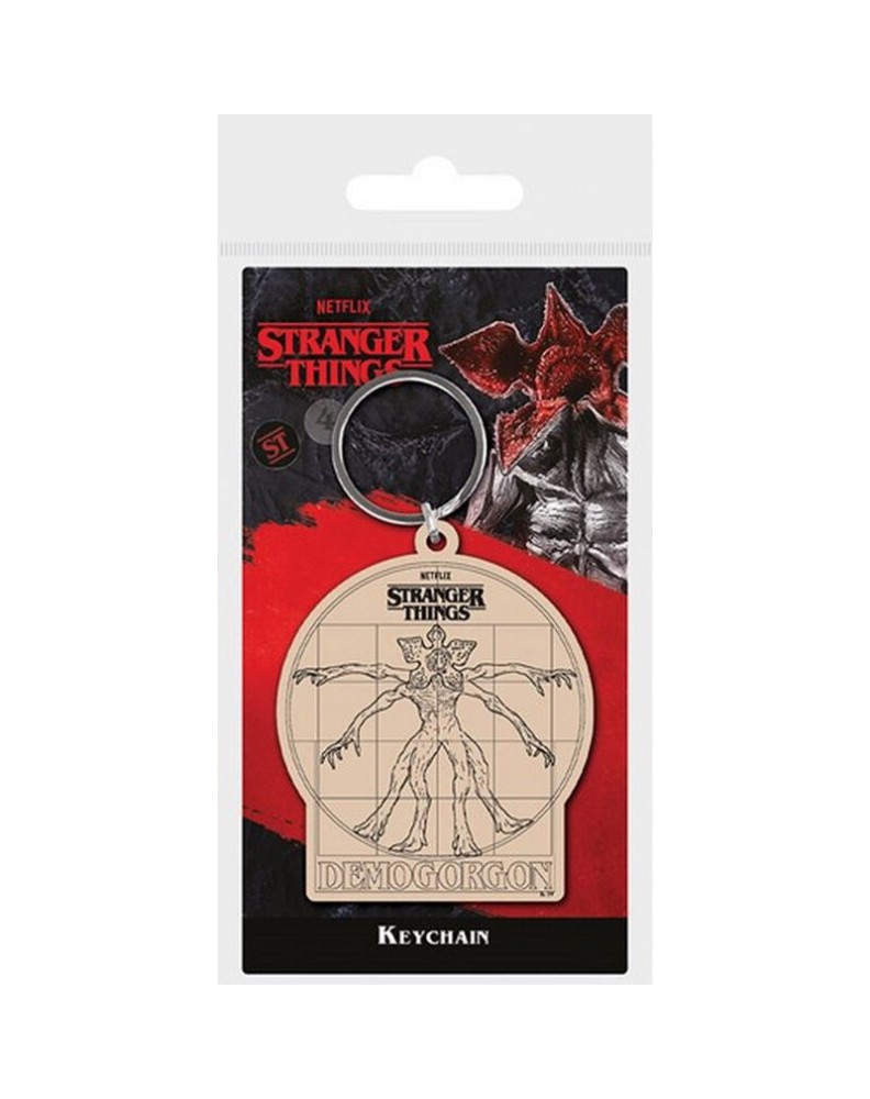 LLAVERO DE GOMA STRANGER THINGS 4 VITRUVIAN DEMOGO