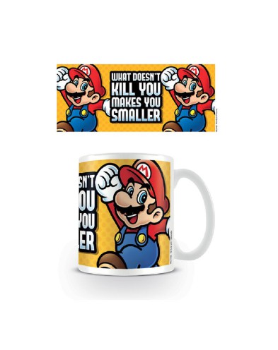 TAZA DESAYUNO SUPER MARIO MAKES YOU SMALLER