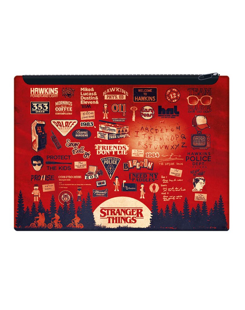 STRANGER THINGS UPSIDE DOWN PENCIL CASE