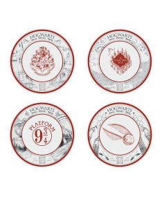 HARRY POTTER - 4 -PLATES SET - HARRY POTTER UNIVERSE