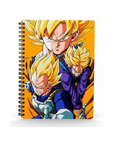 SAIYANS DRAGON BALL Z 3D EFFECT NOTEBOOK SAIYANS DRAGON BALL Z 3D EFFECT NOTEBOOK
