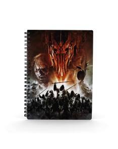 LIBRETA EFECTO 3D EJERCITO MORDOR EL SEÑOR DE LOS ANILLOS