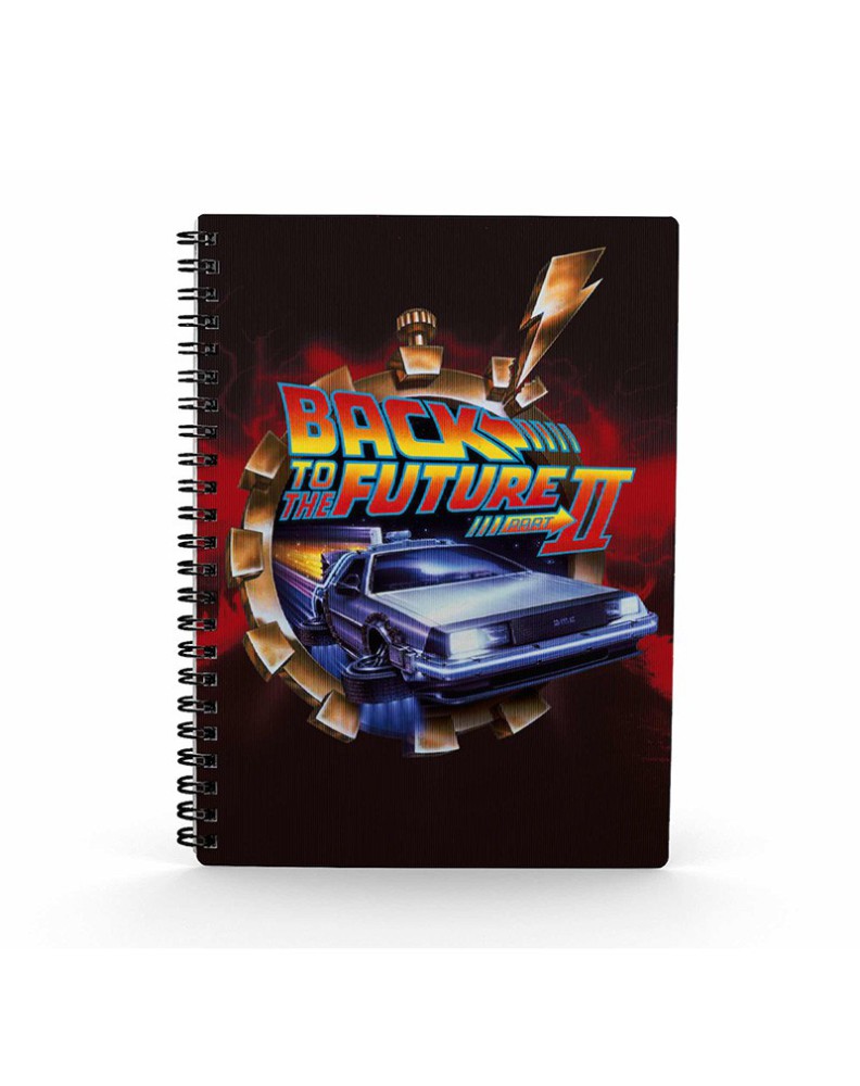 LIBRETA EFECTO 3D POSTER BTTF 2 REGRESO AL FUTURO