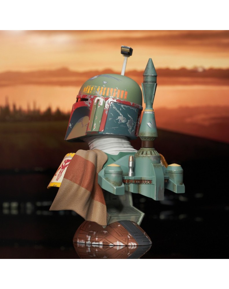 BOBA FETT EP V BUSTO RESIN 25 CM 1/2 SCALE STAR WARS LEGENDS IN 3D Vista 2