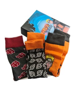 SET 3 NARUTO SHIPPUDEN SOCKS ADULT ASSORTED