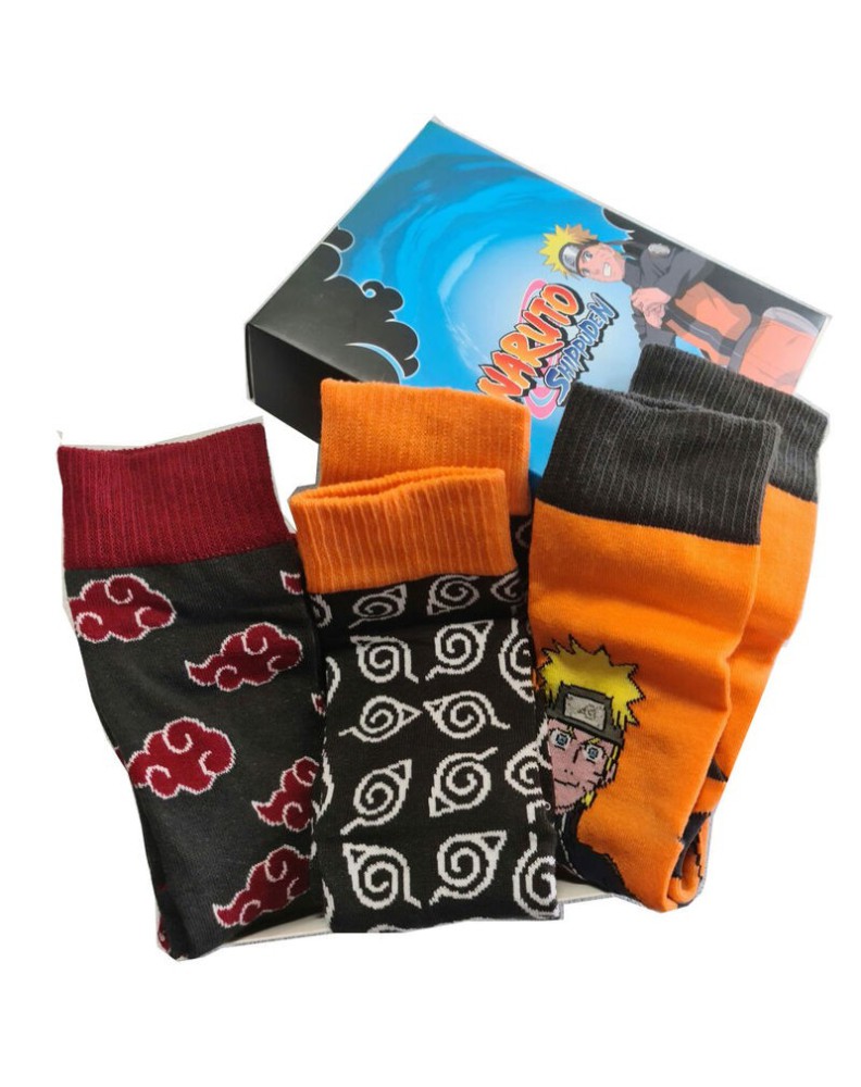 SET 3 CALCETINES NARUTO SHIPPUDEN ADULTO SURTIDO