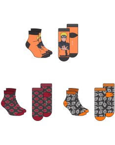 SET 3 NARUTO SHIPPUDEN SOCKS ADULT ASSORTED