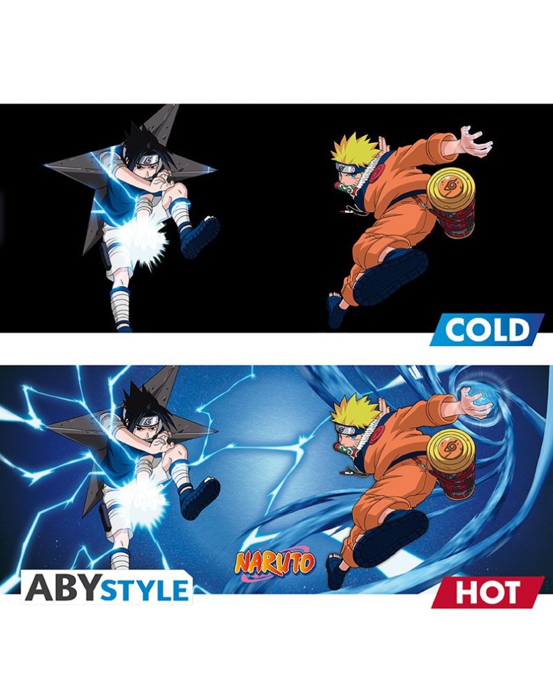 TAZA CAMBIO DE COLOR 460ML - NARUTO Y SASUKE Vista 3
