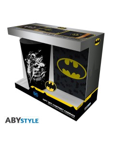 DC COMICS - PCK XXL GLASS + PIN + POCKET NOTEBOOK "BATMAN"