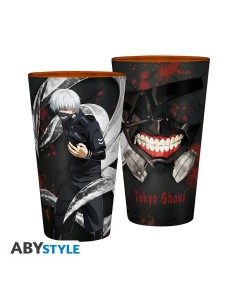 TOKYO GHOUL - LARGE GLASS - 400ML - KANEKI & MASK - BOX