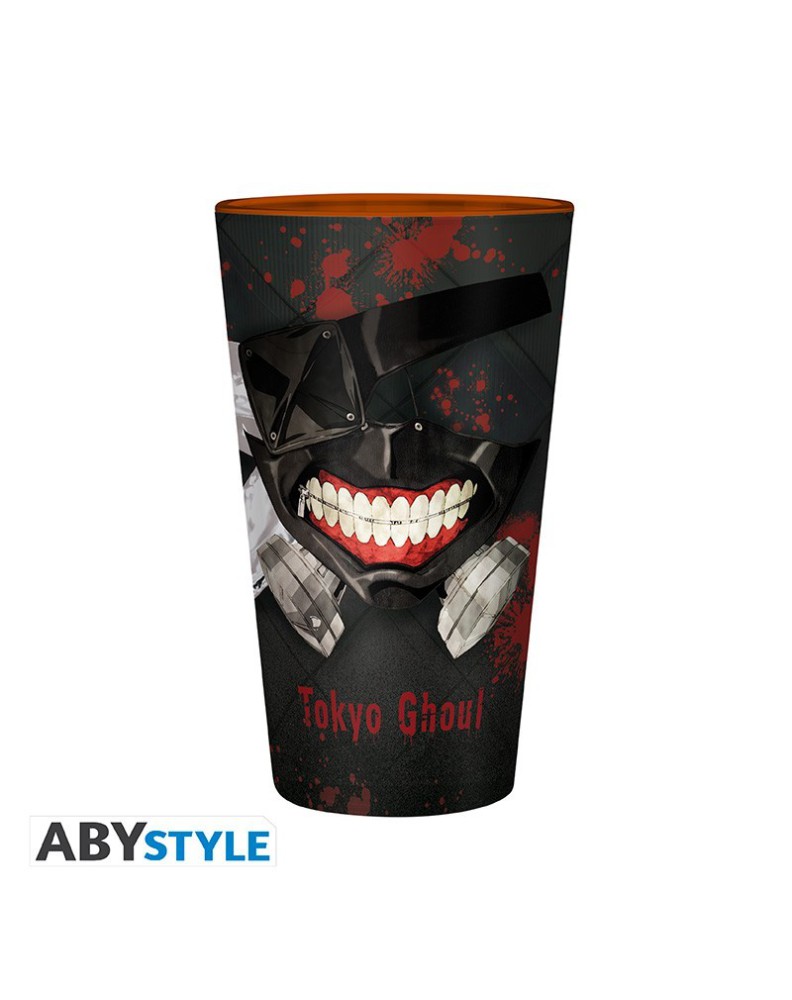 TOKYO GHOUL - LARGE GLASS - 400ML - KANEKI & MASK - BOX View 3