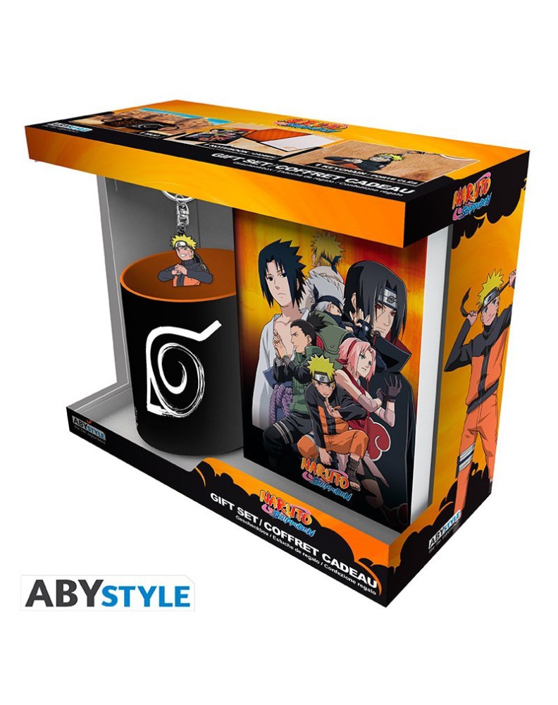 NARUTO SHIPPUDEN - PCK MUG320ML + KEYRING PVC + NOTEBOOK "NARUTO"