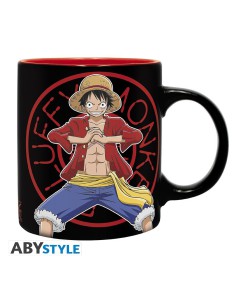 ONE PIECE - PCK MUG320ML + LLAVEROPVC + PORTÁTIL BUSCADO // "LUFFY"