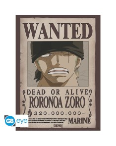 ONE PIECE - PÓSTER «WANTED ZORO» (52X38)