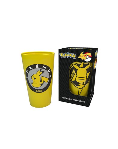 POKEMON - LARGE GLASS - 400ML - PIKACHU - BOX