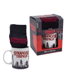 SET TAZA Y CALCETINES PALADONE STRANGER THINGS LOGO