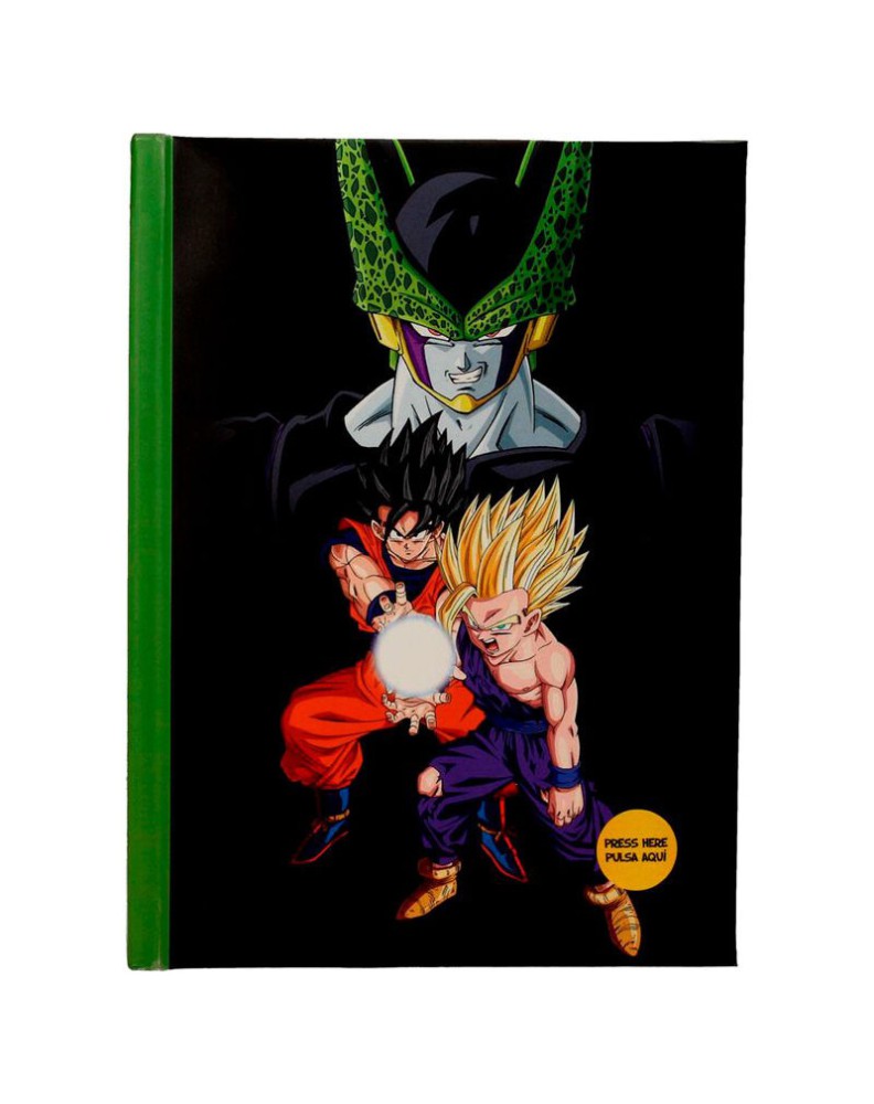 LIBRETA CON LUZ BATALLA FINAL CELL DRAGON BALL Z