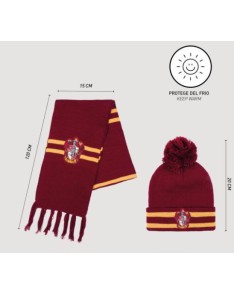 CONJUNTO 2 PIEZAS BUFANDA HARRY POTTER GRYFFINDOR Vista 2