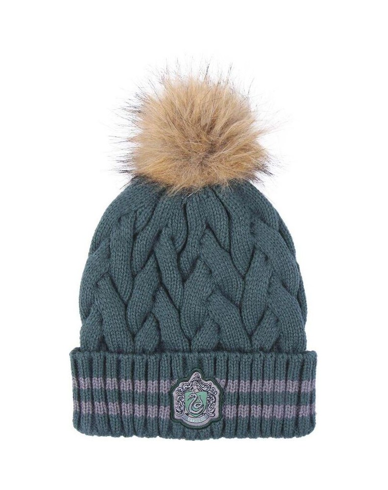 GORRO TRICOT POMPOM HARRY POTTER SLYTHERIN