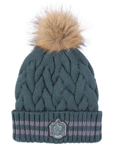 GORRO TRICOT POMPOM HARRY POTTER SLYTHERIN