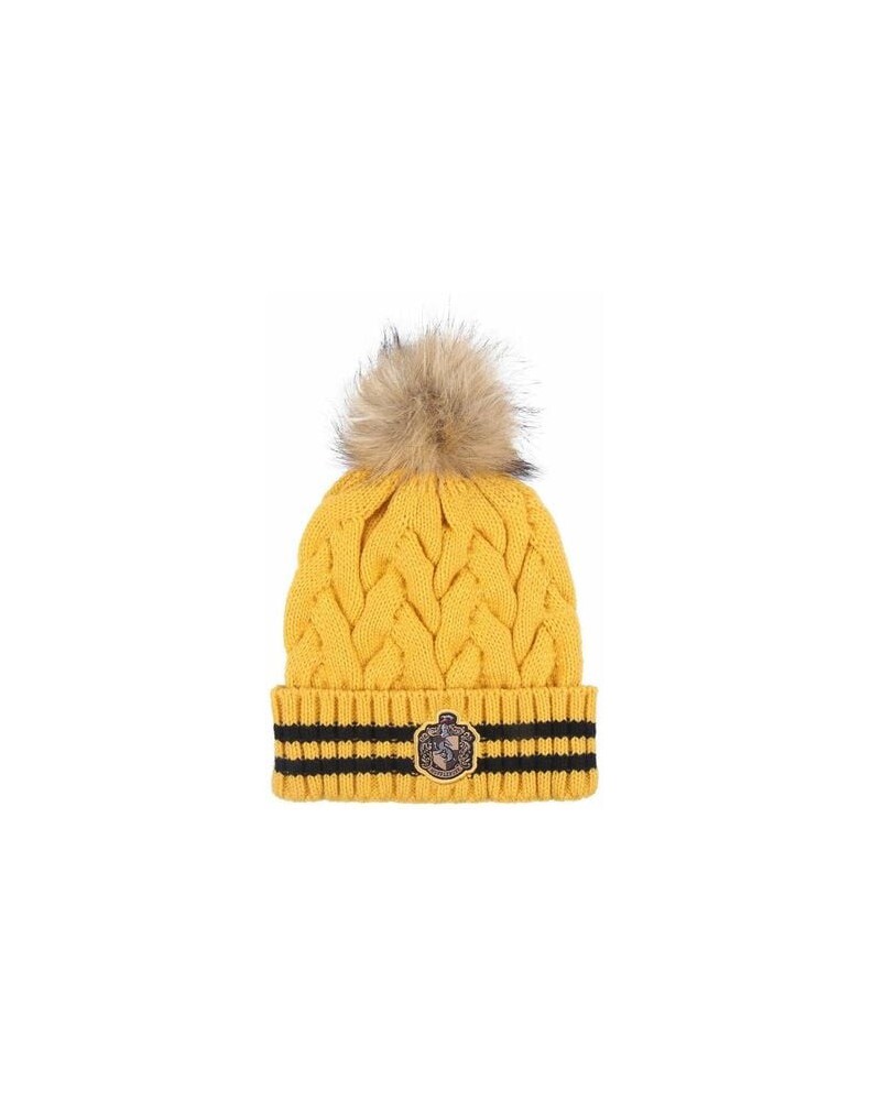 GORRO TRICOT POMPOM HARRY POTTER HUFFLEPUFF