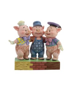 FIGURA ENESCO DISNEY CUENTOS CLASICOS LOS TRES CERDITOS