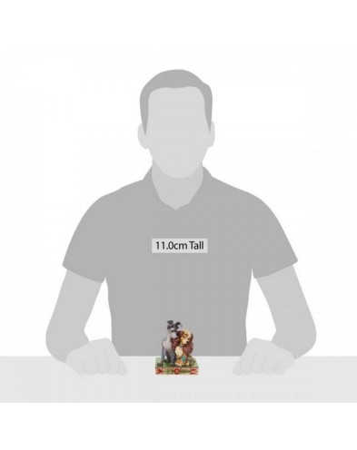 DECORATIVE FIGURE THE LADY AND THE TRAMP IN PURPLE Vista 2