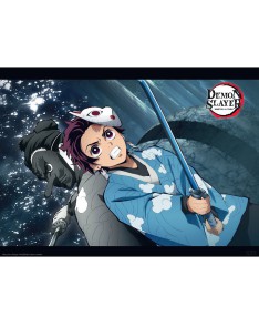 DEMON SLAYER - POSTER "TANJIRO & UROKODAKI" (52X38) Vista 2