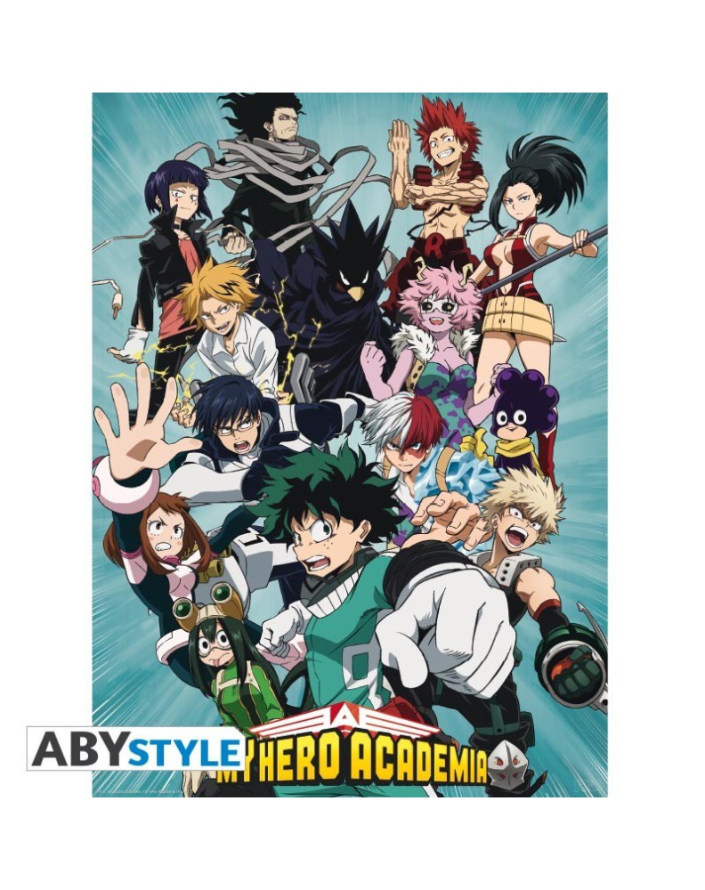 SET 2 POSTERS MY HERO ACADEMIA - ARTWORKS (52X38) Vista 2