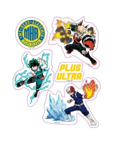 PEGATINAS MY HERO ACADEMIA - 16X11CM- 2 HOJAS - HEROES VILLANOS Vista 2