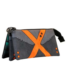 MY HERO ACADEMIA GREY FAN TRIPLE PENCIL CASE MY HERO ACADEMIA X - 23cm x 11cm x 