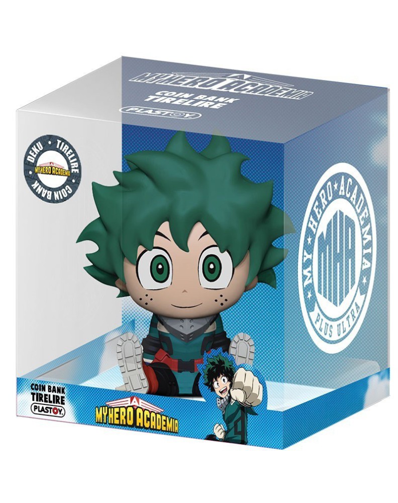 IZUKU MIDORIYA HUCHA 18CM MY HERO ACADEMY TIRELIRE PLASTOY