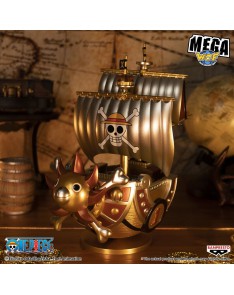 One Piece Thousand Sunny Gold Color figurine 19cm - Special Edition Color  Gold - Mega