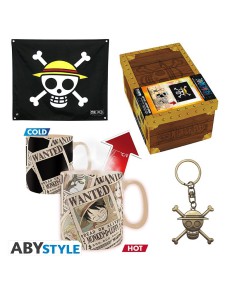 ONE PIECE - PCK PREMIUM FLAG + 3D KEYCHAIN + MUG HEATCHANGE