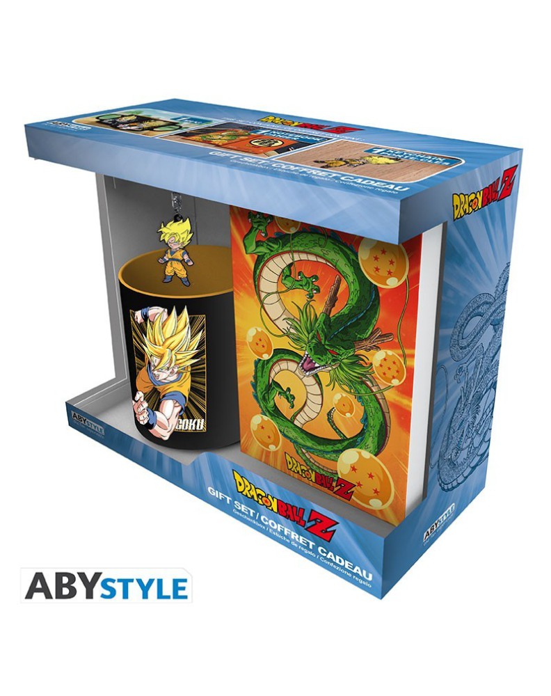 DRAGON BALL - PCK MUG320ML + KEYRING PVC + NOTEBOOK "GOKU"