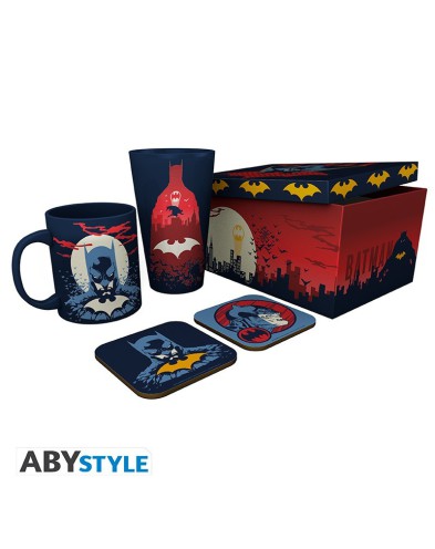 DC COMICS - PCK GLASS XXL + MUG + 2 COASTERS "GLOW"