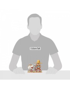 FIGURA DECORATIVA MANOS A LA OBRA - LA BELLA Y LA BESTIA