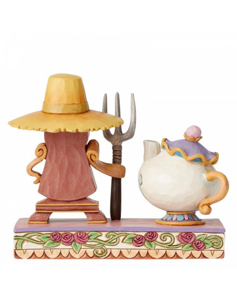 FIGURA DECORATIVA MANOS A LA OBRA - LA BELLA Y LA BESTIA