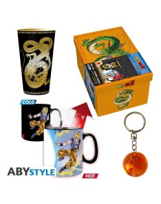 PACK DE REGALO DRAGON BALL - VASO GRANDE + LLAVERO 3D + TAZA TERMOSENSIBLE