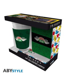 FRIENDS - PCK XXL GLASS + PIN + POCKET NOTEBOOK "CENTRAL PERK"