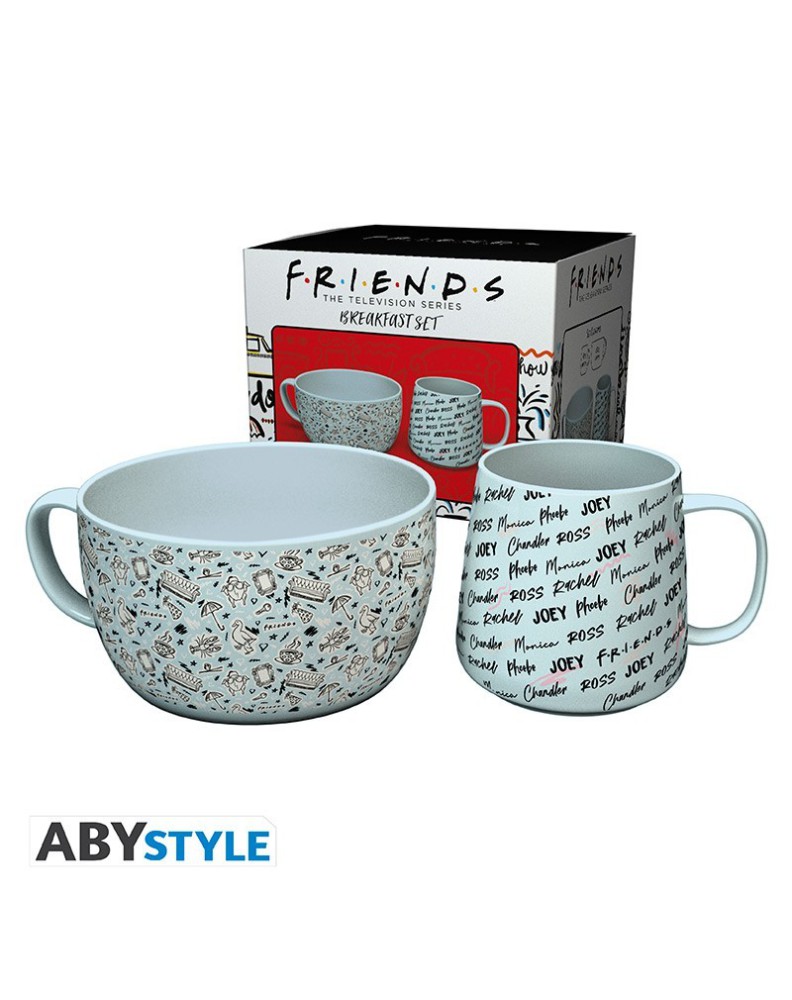 SET DE DESAYUNO FRIENDS - TAZA + BOL