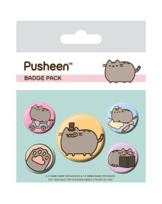 SET DE CHAPAS LICENCIA PUSHEEN PUSHEEN MOLÓN